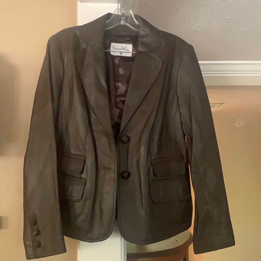 Pamela McCoy leather jacket